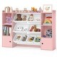 preview thumbnail 24 of 42, Costway Kids Toy Storage and Bookshelf with 8 Boxes Open Shelves & 2 - See Details