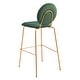 preview thumbnail 7 of 8, Odessa Barstool Green & Gold
