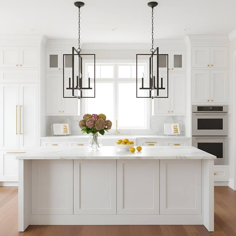 Acroma 4-light Modern Geometric Lantern Chandelier