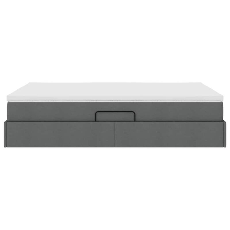 vidaXL Storage Bed with Mattress in Polyester