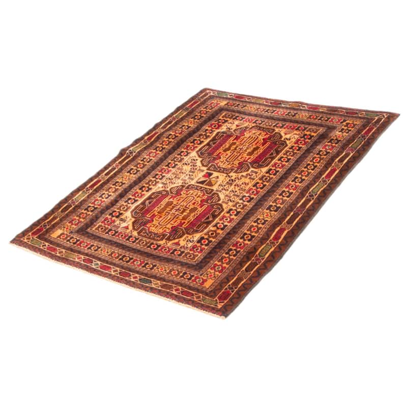 Teimani Orange Rug 2'10" x 4'5" - 2'10 x 4'5