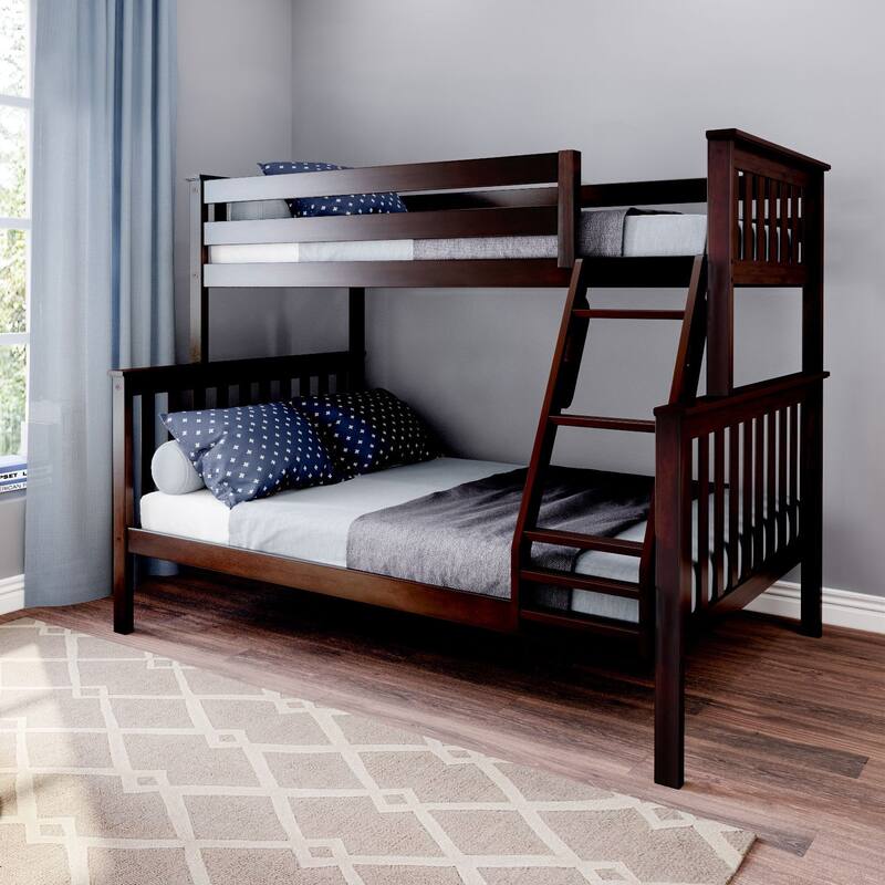 Max and Lily Twin over Full Bunk Bed - Espresso