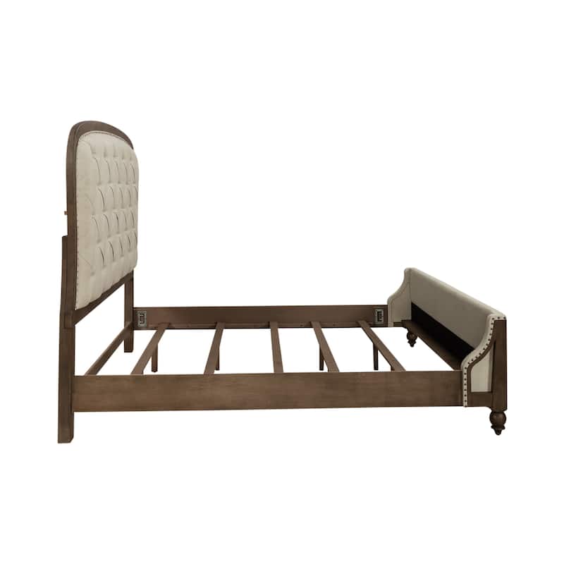 Americana Farmhouse Shelter Bed, Dresser, Mirror, and Nightstand Bedroom Set