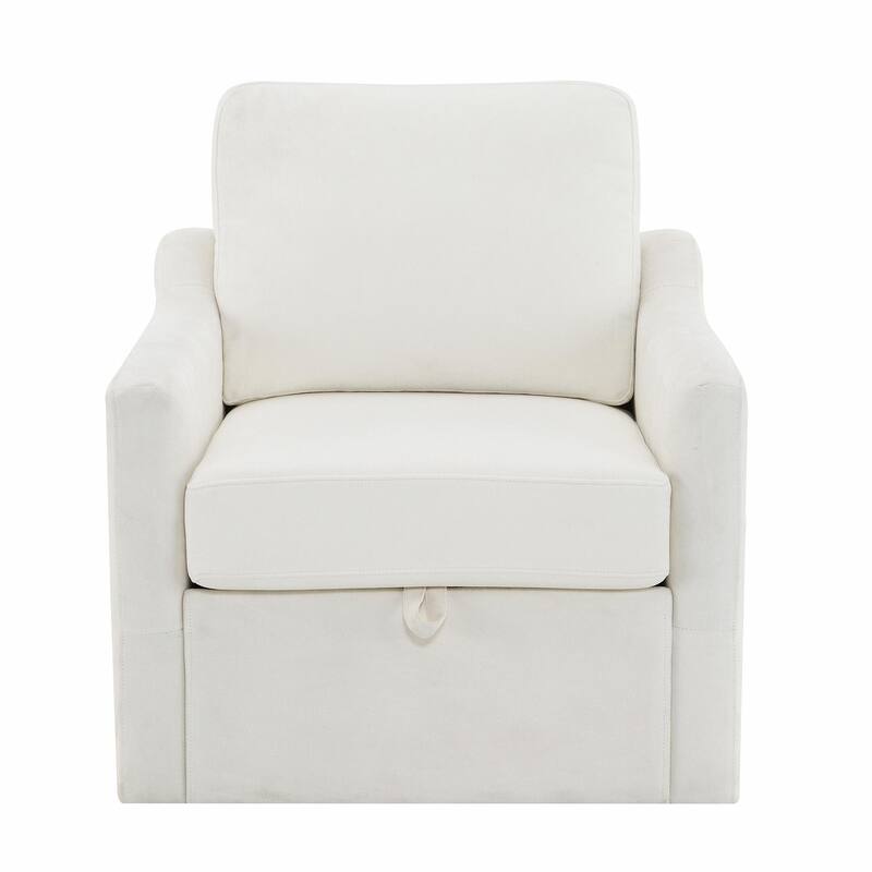 360° Rotating Lounge Chair with Book Pocket