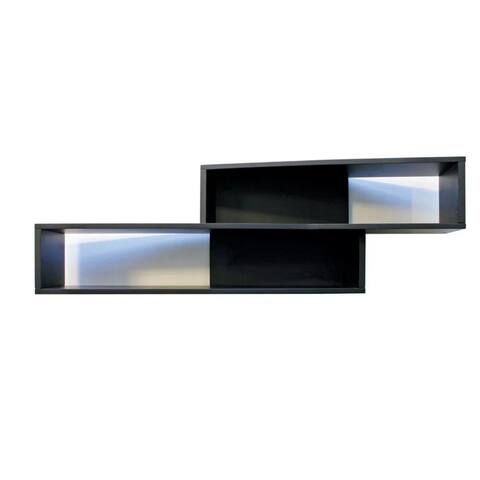 Luca Angled Wall Shelf 38" (Black)