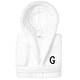 preview thumbnail 63 of 105, Sweet Kids 100% Polyester SUPER PLUSH Double Brushed Hooded Bathrobe with Black Bookman Monogram G - Large