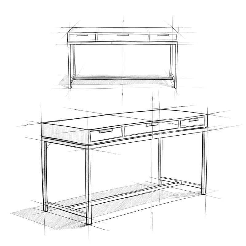 WYNDENHALL Devlin SOLID HARDWOOD Industrial 60 inch Wide Desk