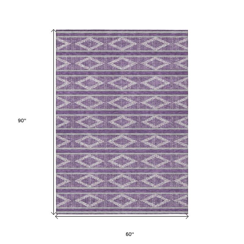 HomeRoots Geometric Transitional Rectangle Outdoor Rug