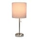 preview thumbnail 79 of 99, Porch & Den Custer Metal/ Fabric Lamp with Charging Outlet