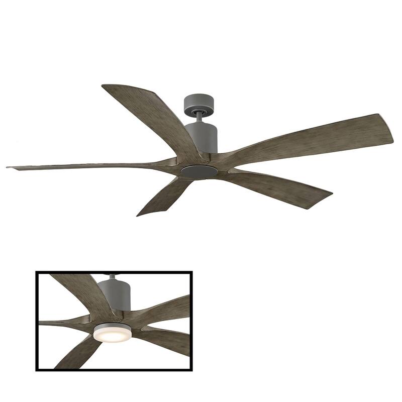 Aviator Indoor and Outdoor 5-Blade Smart Ceiling Fan 70in with Remote Control (Light Kit Sold Separately)