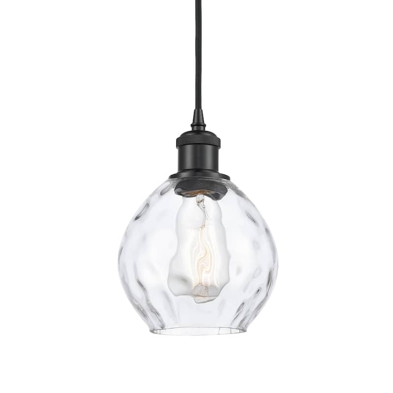 Innovations Lighting 516-1P-9-6 Waverly Pendant Waverly 6" Wide Mini - Clear / Matte Black