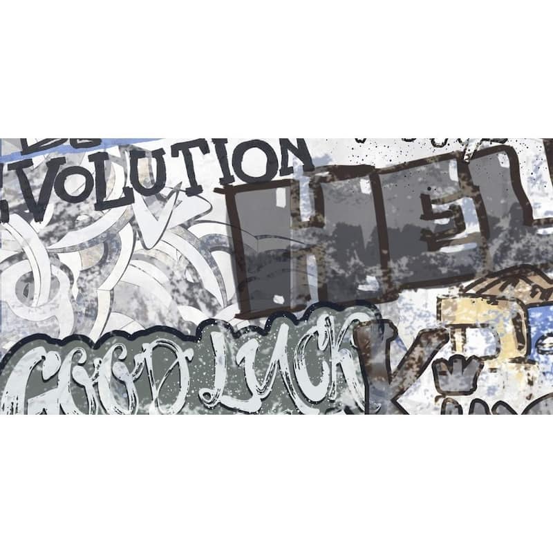 Monroe 24x48 White Matte Graffiti Porcelain Tile - Floor & Wall - Large Format
