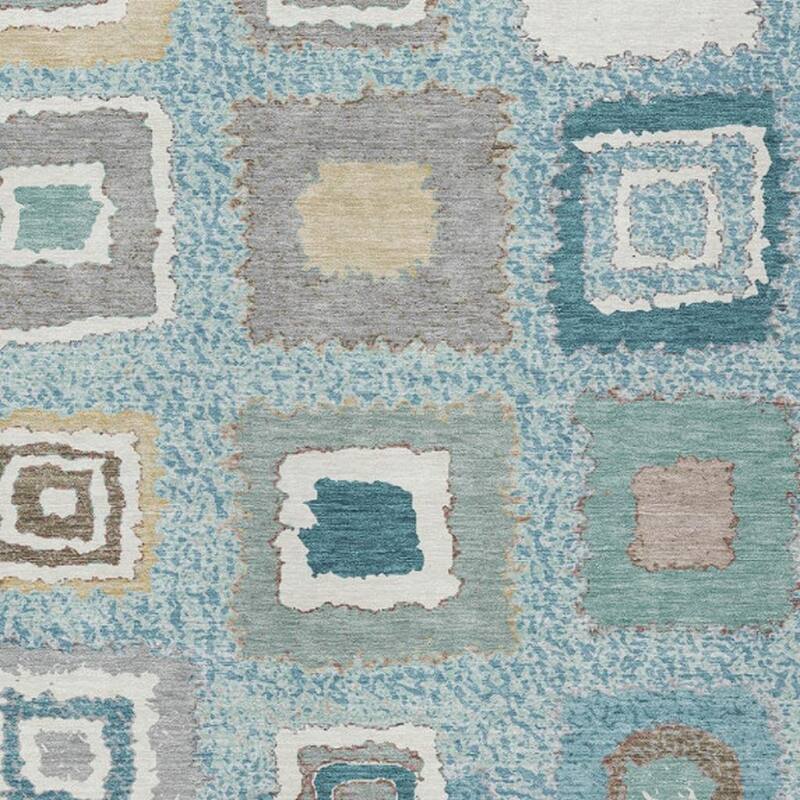 HomeRoots Geometric Transitional Rectangle Outdoor Rug