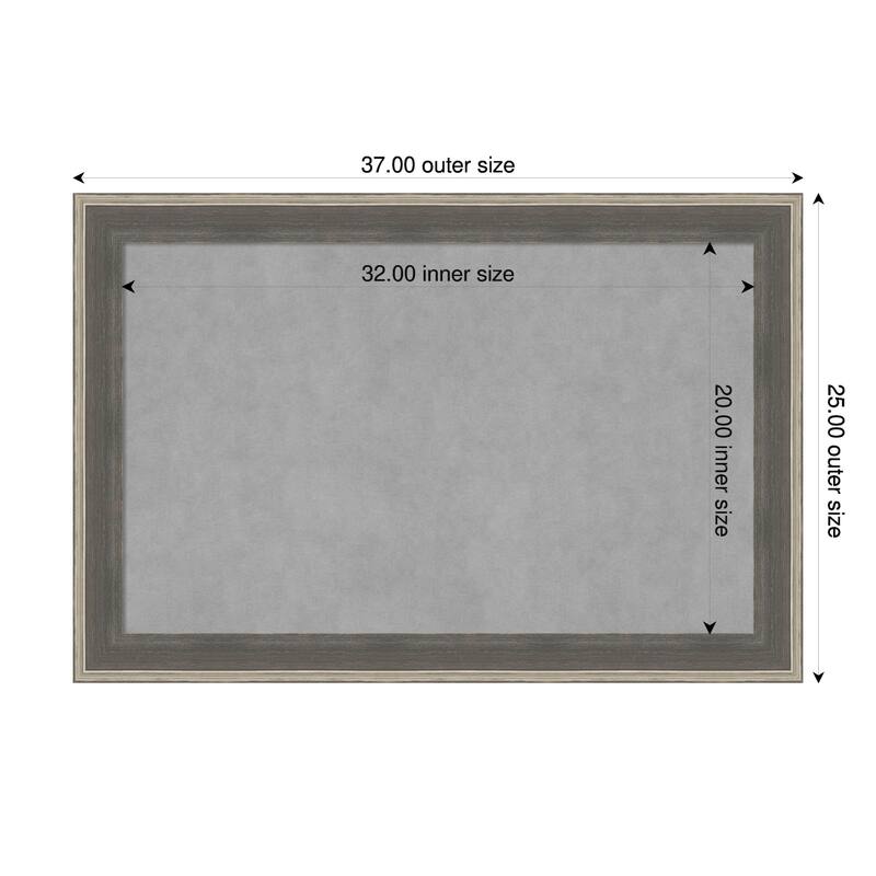 Amanti Art Cottage Grey Silver Framed - 37 x 25 in