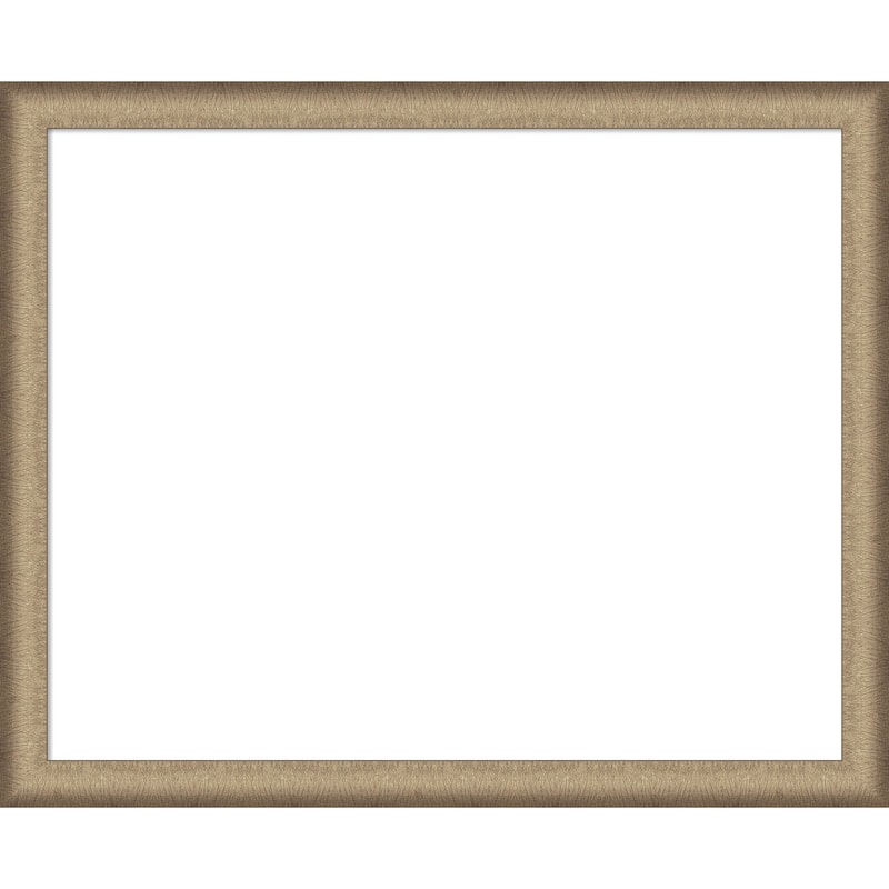 Amanti Art Elegant Brushed Bronze Narrow Framed Dry Erase Magnetic Board