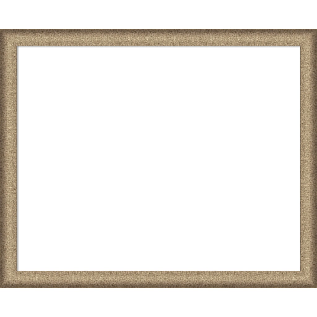 Amanti Art Elegant Brushed Bronze Narrow Framed Dry Erase Magnetic Board