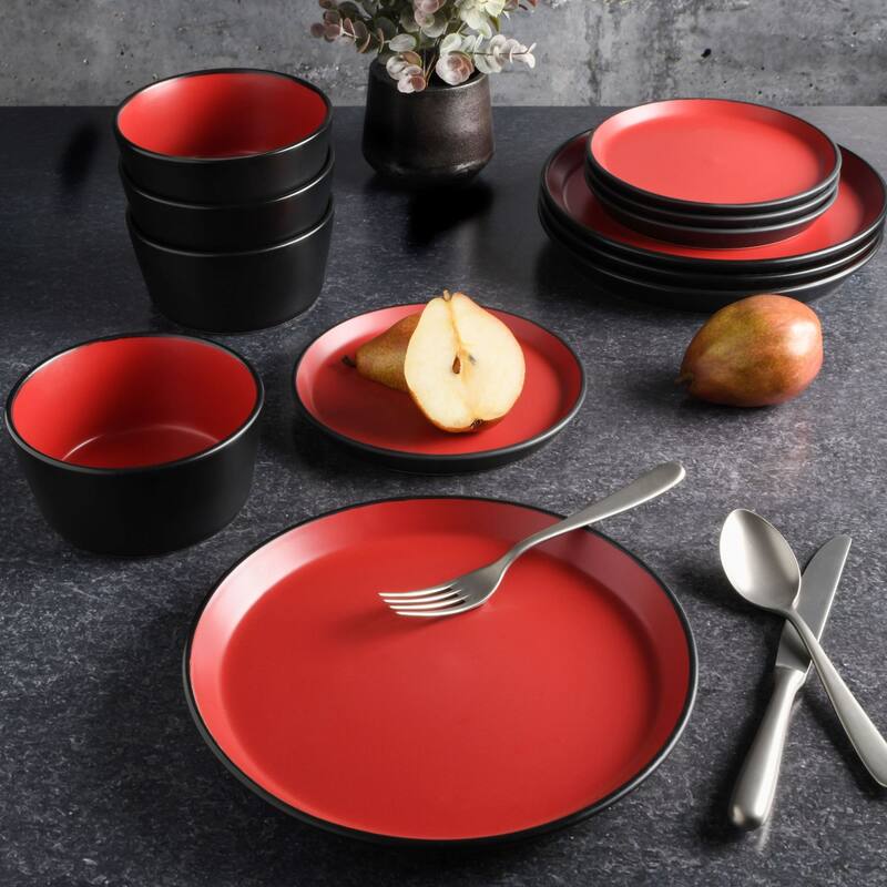 Gibson Soho Lounge Sofia 12 Piece Coupe Dinnerware Set