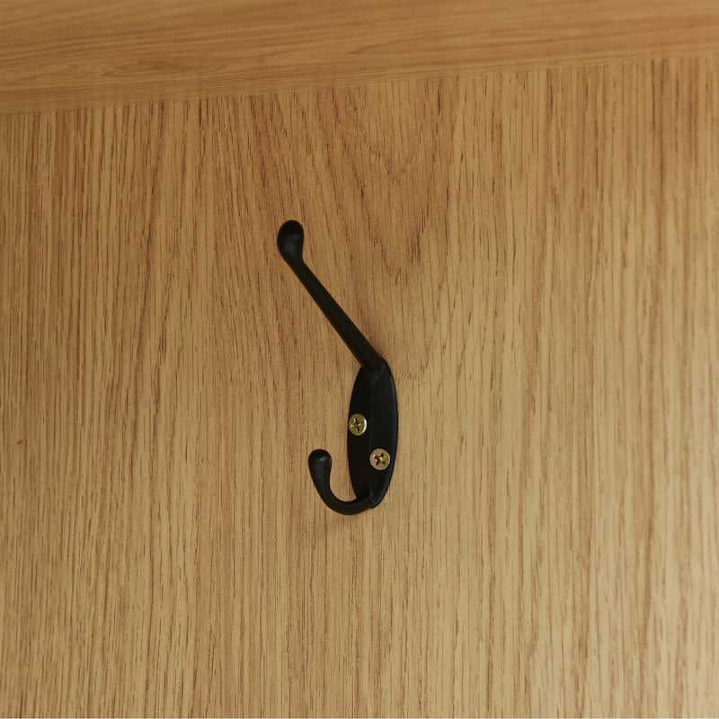 4-Door Wardrobe with Shelves, Drawers, and Full-Length Mirror