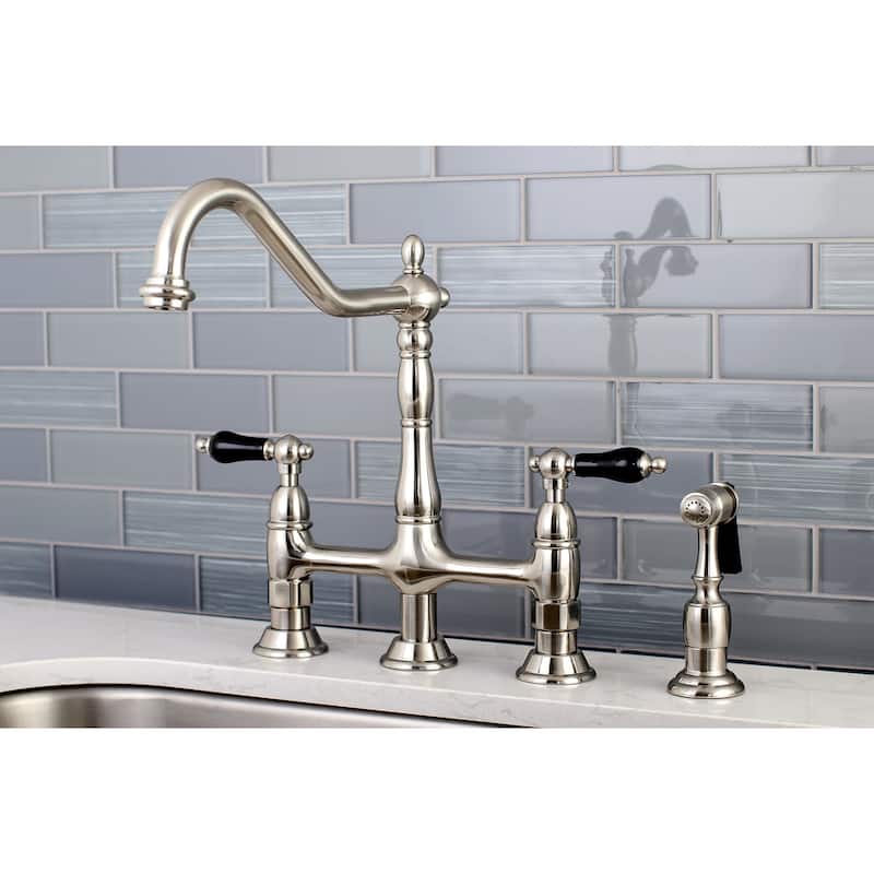 Kingston Brass Duchess 1.8 GPM Bridge Kitchen Faucet � Includes Side