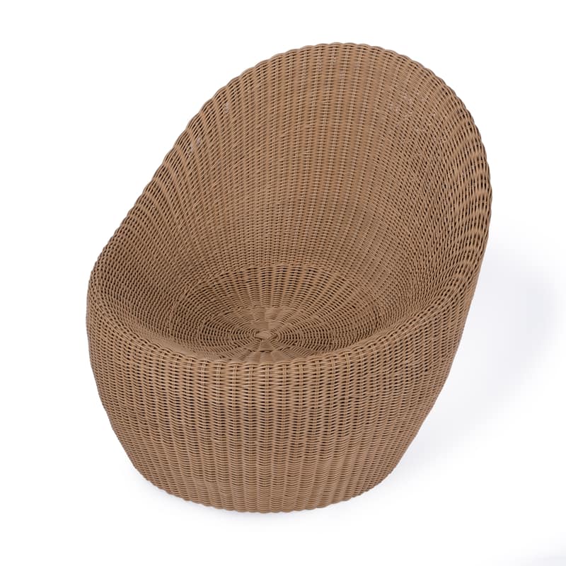 Delmar Rattan Outdoor Nest Chair - Natural