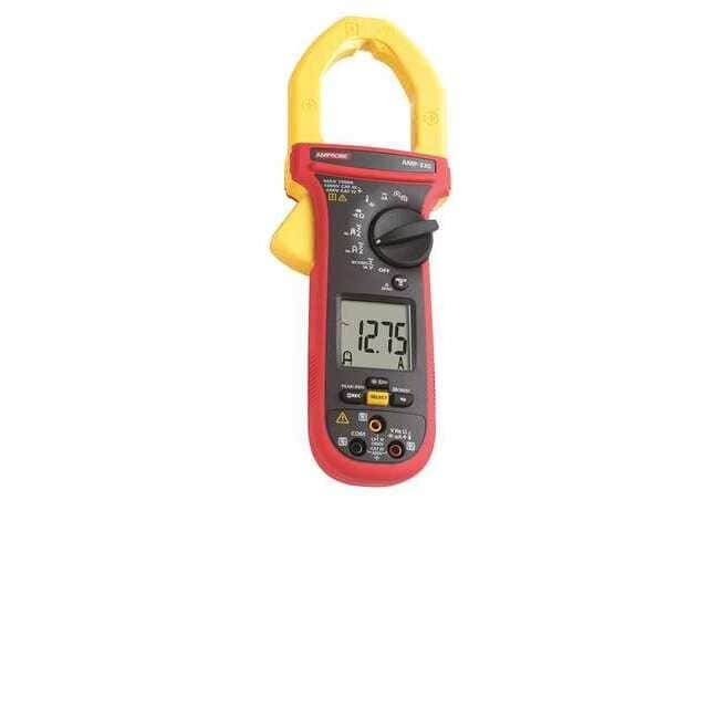 Amprobe Clamp Meter,1000A,2in Cap,With Thermcple AMP-330 - 1 Each