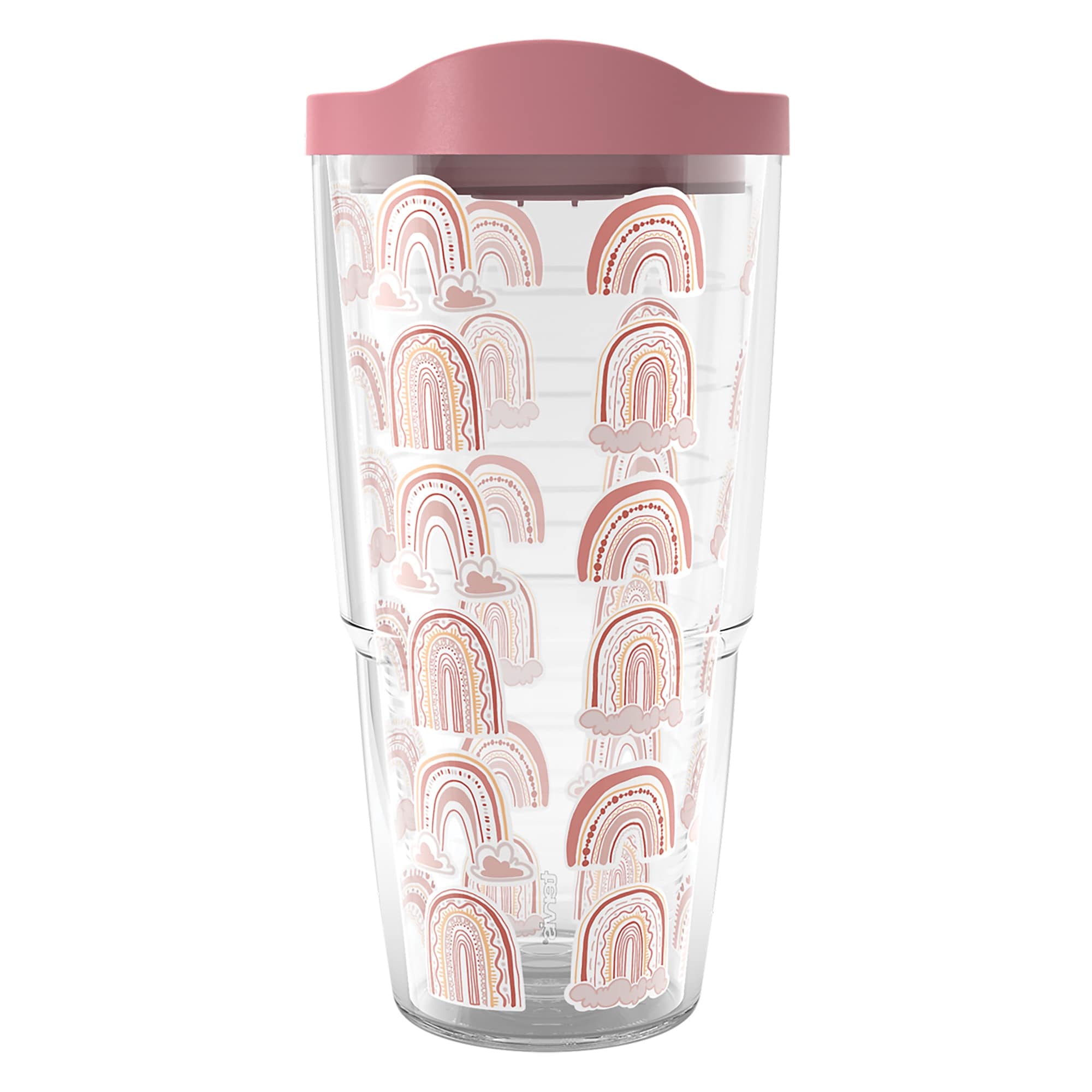 Tervis Boho Rainbows Made in USA Double Walled Insulated Travel Tumbler, Classic