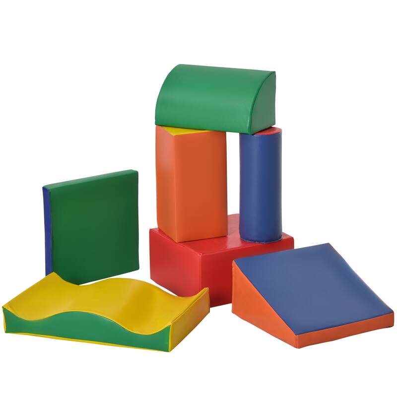 Soft Foam Building Block Set for Toddlers, Interactive Educational Toy with Geometry - Colorful