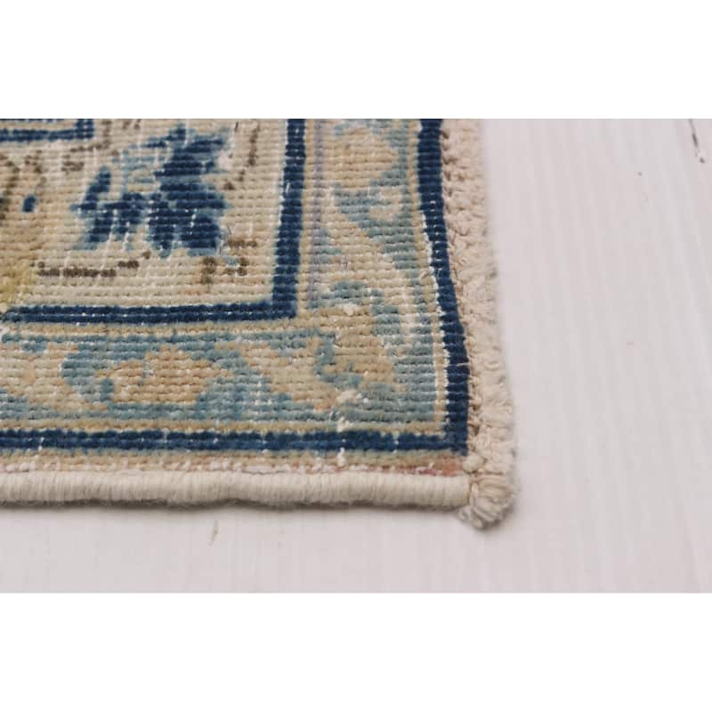 ECARPETGALLERY Hand-knotted Antalya Vintage Khaki Wool Rug - 8'5 x 11'11