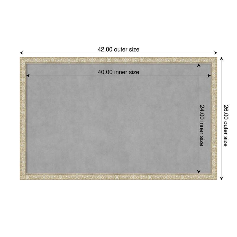 Amanti Art Lila Gold Framed - 42 x 26 in - Lila Silver