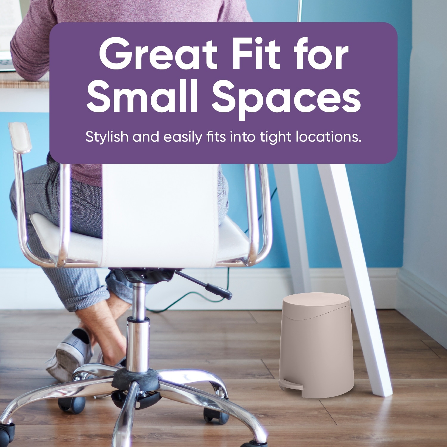 Superio Mini 3 L Step-on Trash Can - N/A-image