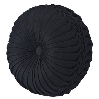 Five Queens Court Stefania Tufted Round Decorative Throw Pillow Bed
