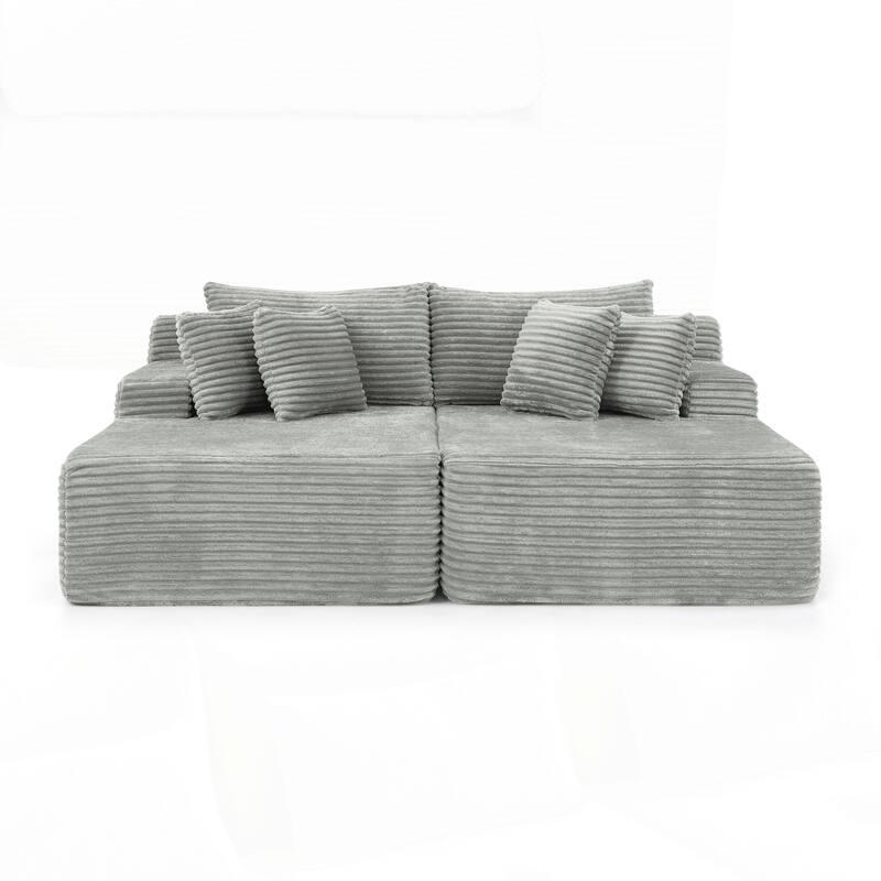 Two-seater Lazy Sofa Lounge Chair,Compressed Sofa No Assembly Required