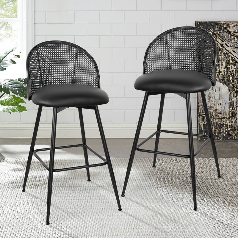 26"/29" Swivel Barstools Counter Height Bar Stool w/ Metal Legs