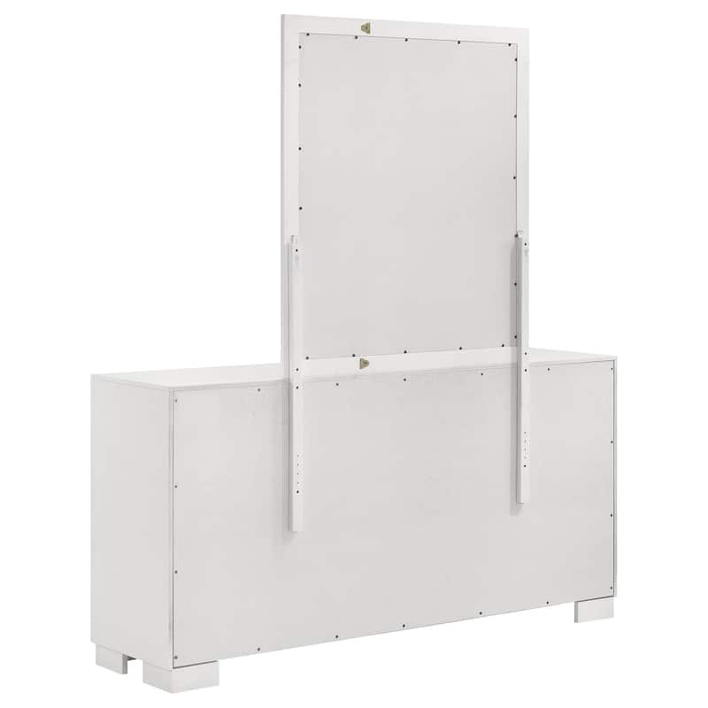 Jessica Contemporary Wood 6-drawer Dresser Cream White