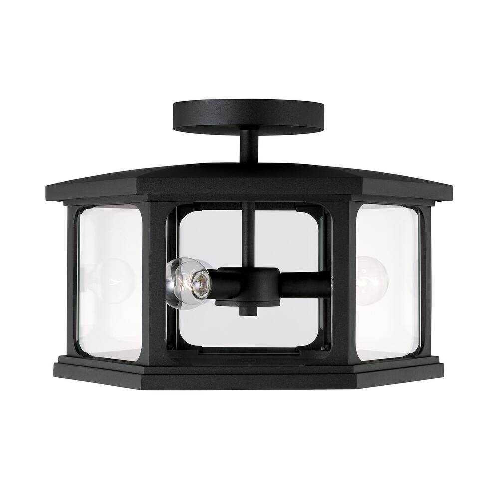 Walton 3-light Outdoor Semi-Flush Mount