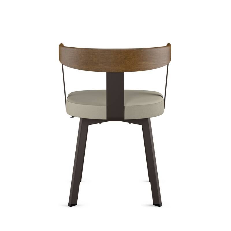 Amisco Lars Dining Chair with Wooden Backrest and Armrests