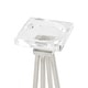 preview thumbnail 6 of 6, White Stainless Steel Glam Candle Holder (Set of 2) - 4 x 4 x 13