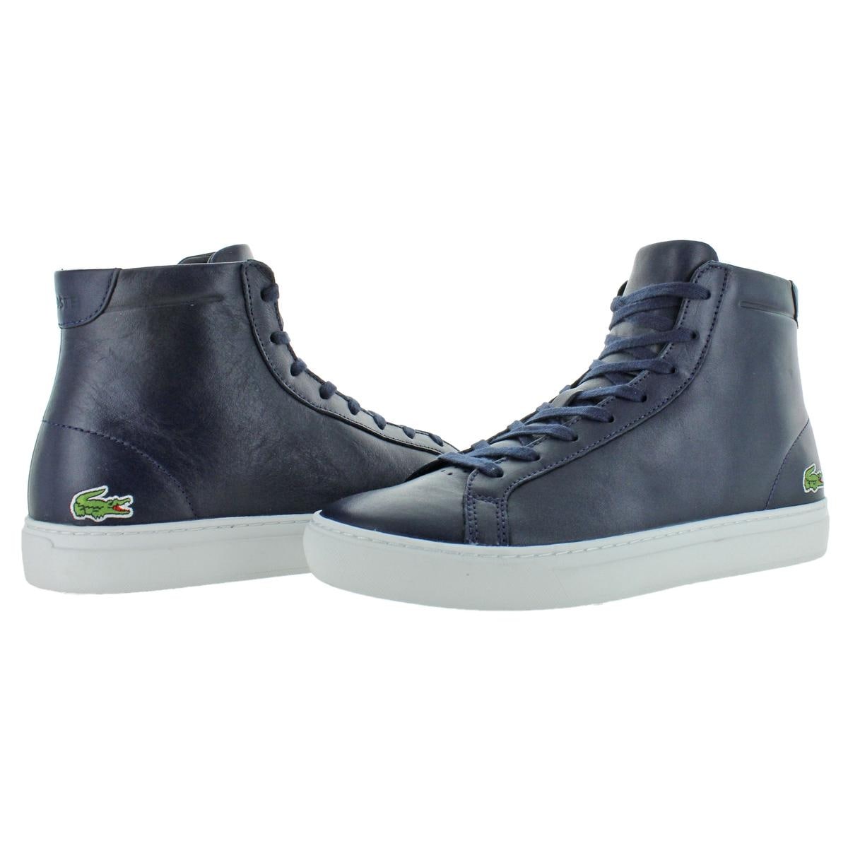 lacoste leather high tops