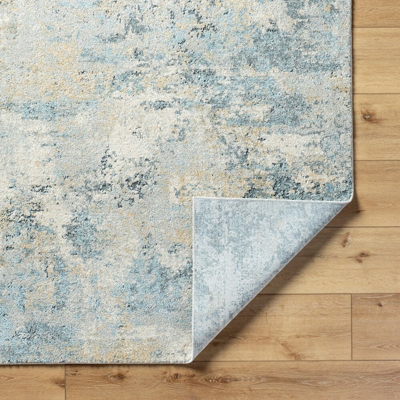 Livabliss Avellino Modern Area Rug - 2'7" x 7'3" - Grey/Blue