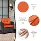 preview thumbnail 70 of 81, Costway 3PCS Patio Rattan Furniture Set Cushioned Conversation Set - See Details