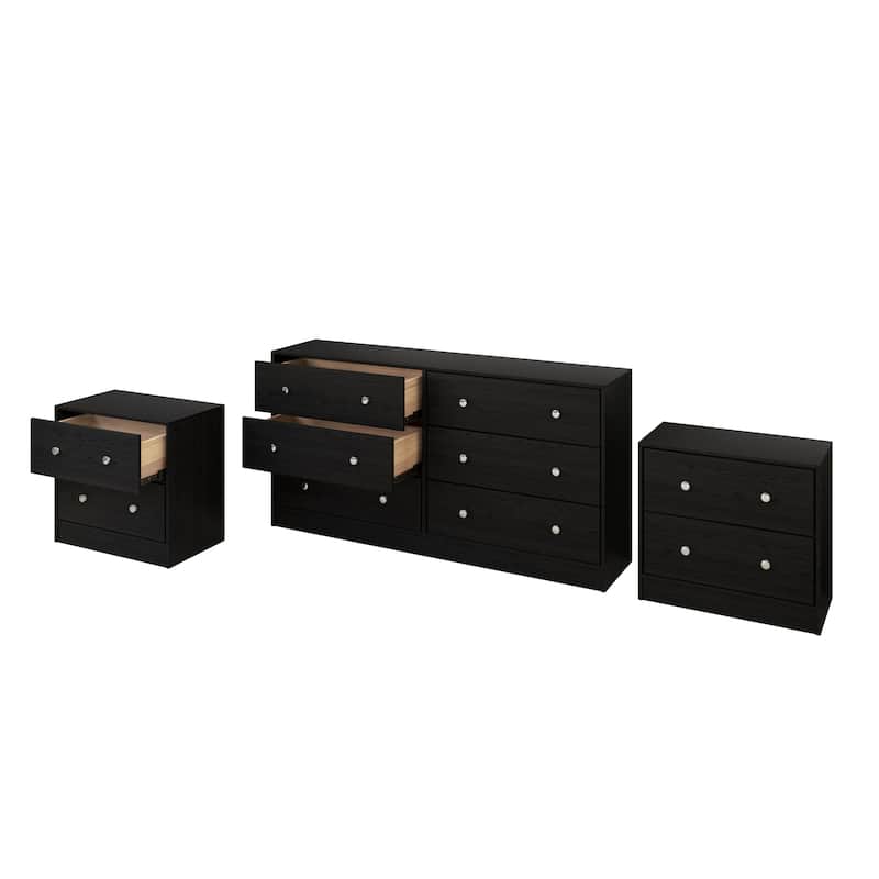 Clayfell Altoona Dresser with 2 Nightstands