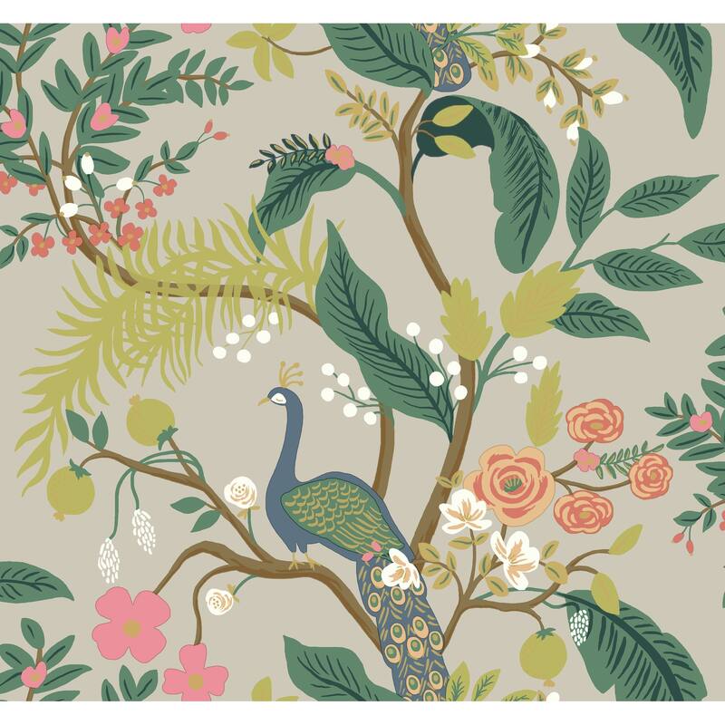 Rifle Paper Co.Peacock Linen Wallpaper