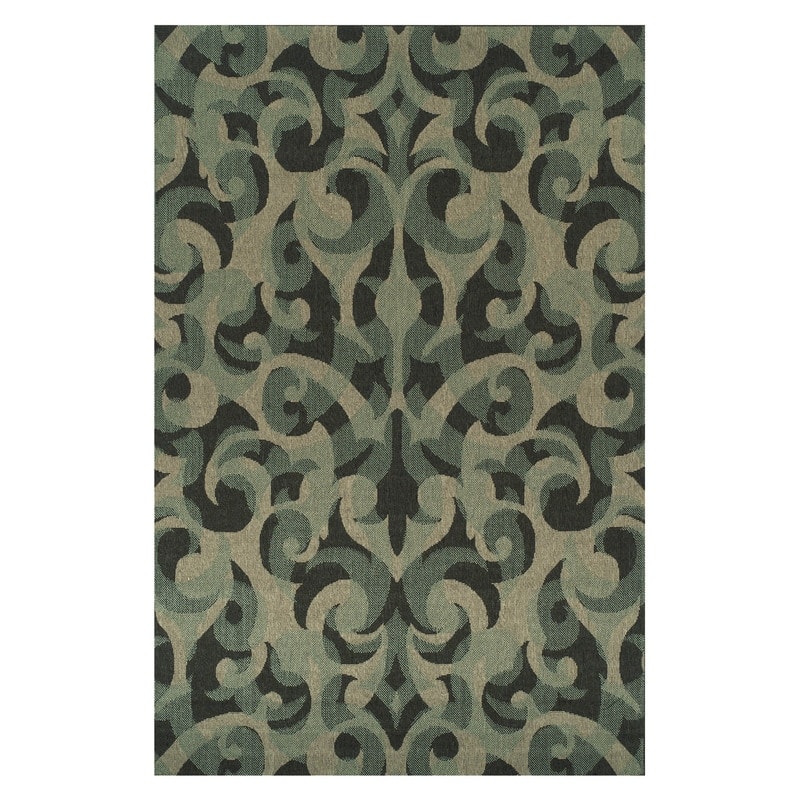 Superior Aldaine Vintage Damask Indoor Outdoor Area Rug