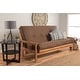preview thumbnail 2 of 19, Somette High-density Foam Full-size Replacement Futon Mattress Only Suede Chocolate