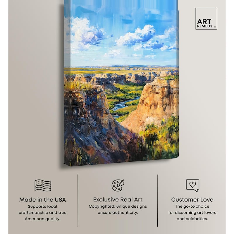 Rolling Hills and Sky II Canvas by Art Remedy, Gallery Wrapped