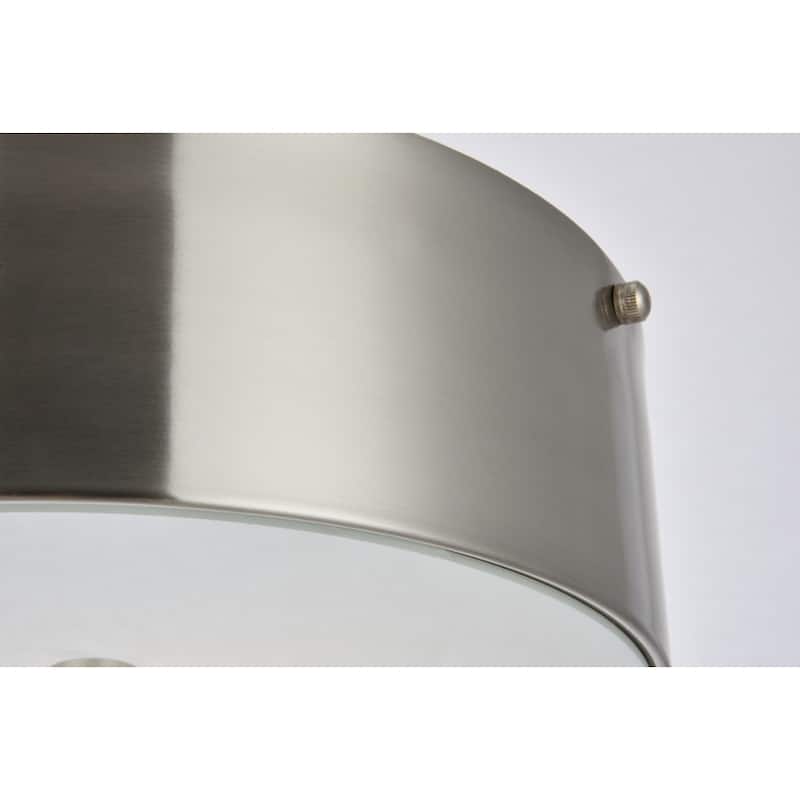 Ivy Court 2-light 12-inch Flush Mount Ceiling Light with White Shade