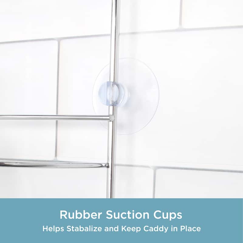 Kenney Rust-Resistant 3-Tier Large Hanging Shower Caddy - Chrome
