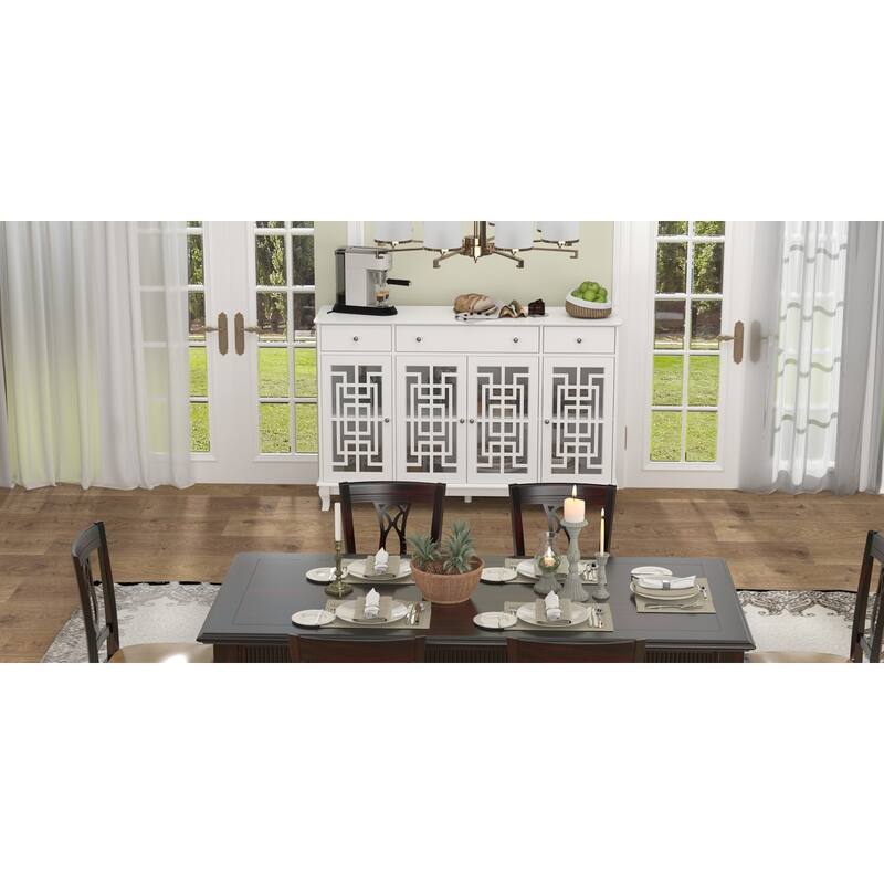 55.1" Storage Cabinet Accent Cabinet Console Table Sideboard Buffet