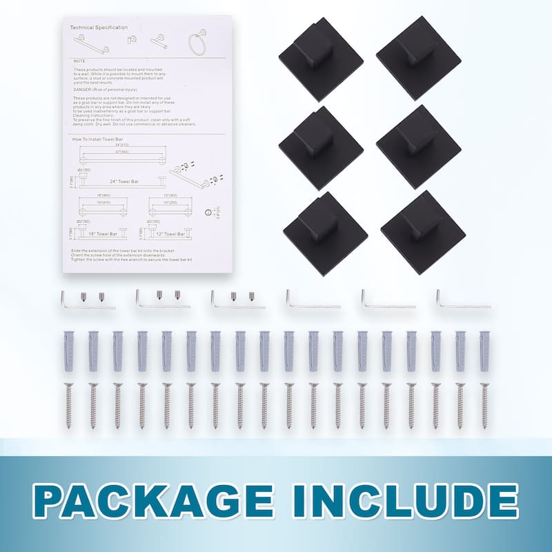 WOWOW J-Hook Wall Mount Robe/Towel Hook 6PCS