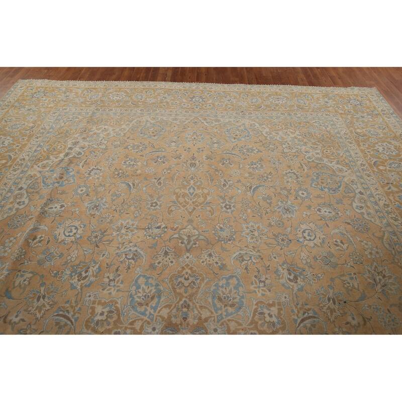 Traditional Najafabad Persian Vintage Rug Handmade Wool Carpet - 11'0" x 16'4"